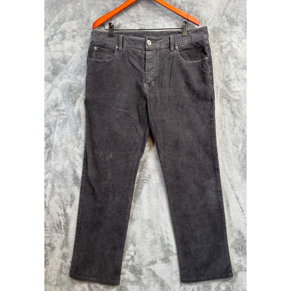 James Perse Corduroy Pants Mens 36x30 Gray 5 Pocket Heavy Stretch Cotton
